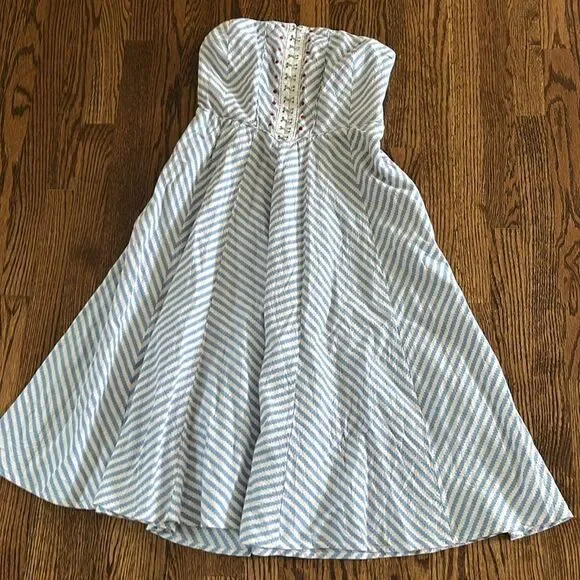 Maeve Strapless A-Line Dress by Anthropologie - Picture 8 of 9